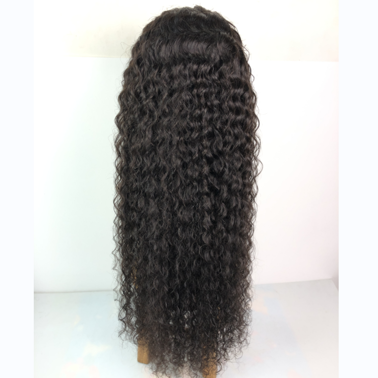 1b Deep Curly Front Lace Wig