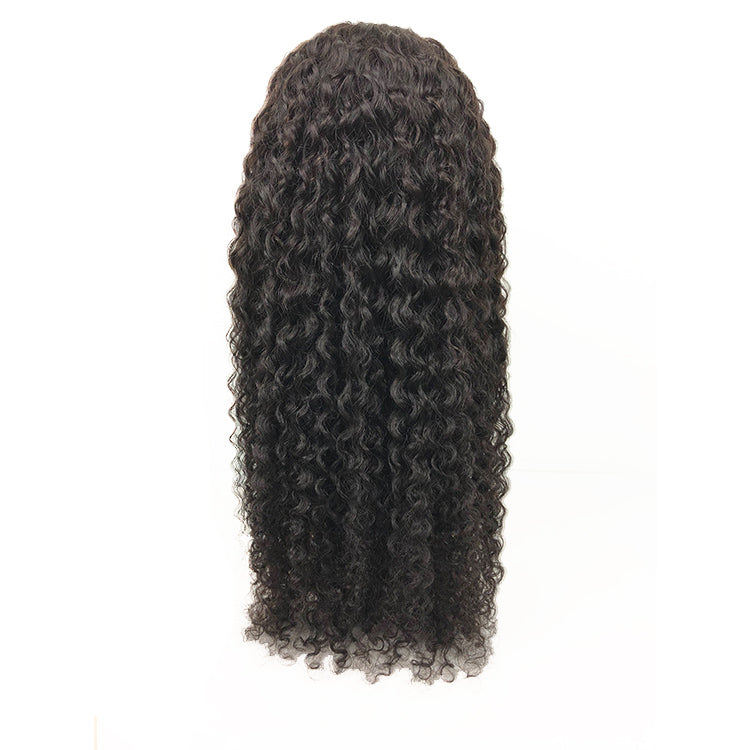 1b  Kinky Curly Front Lace  Wig