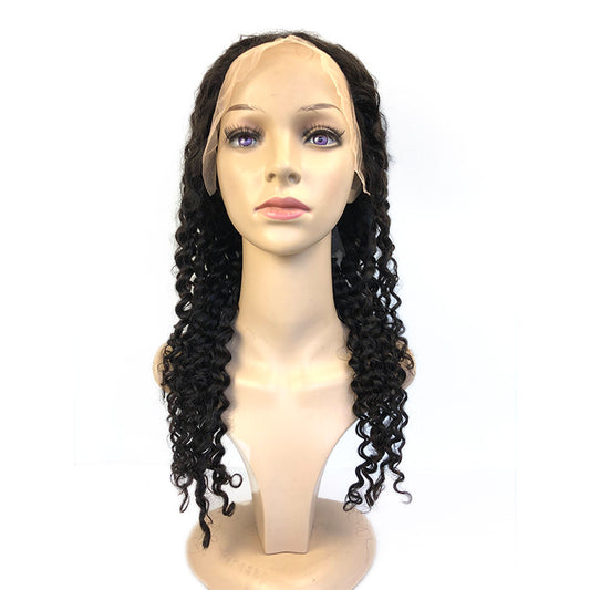 1b Deep Curly Wig Front Lace Wig