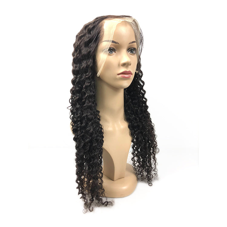 1b  Kinky Curly Front Lace  Wig