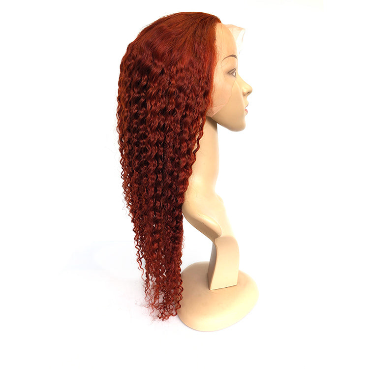 350#   Kinky Curly Front Lace Wig