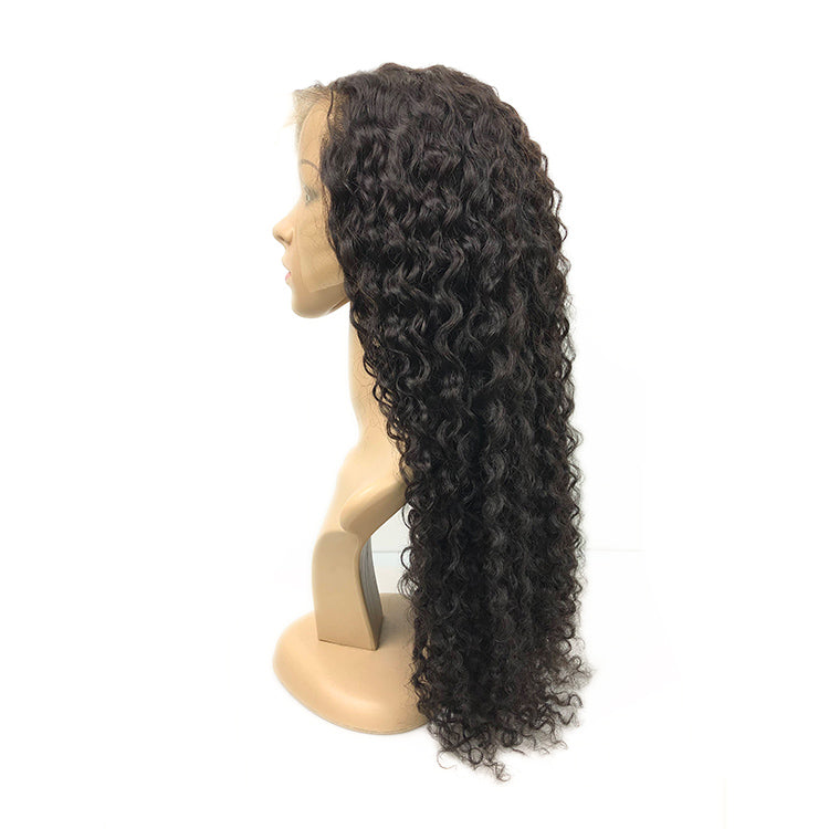 1b  Kinky Curly Front Lace  Wig