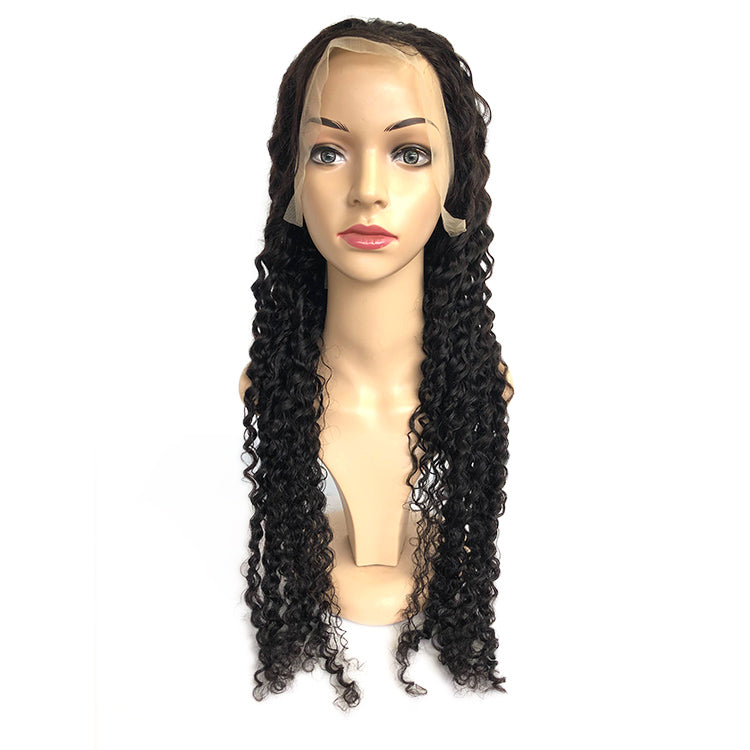 1b Deep Curly Wig Front Lace Wig