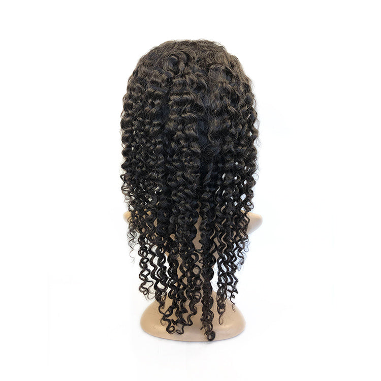 1b Deep Curly Wig Front Lace Wig