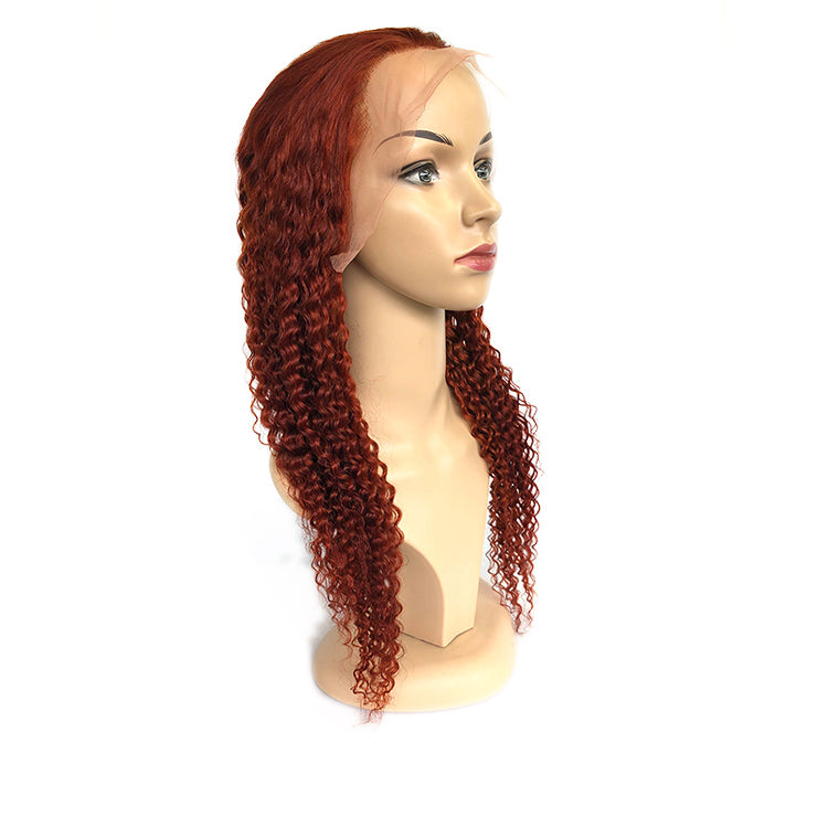 350#   Kinky Curly Front Lace Wig