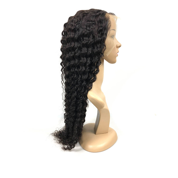 1b  Kinky Curly Front Lace  Wig