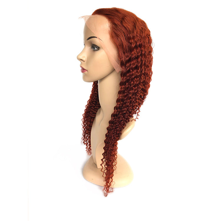 350#   Kinky Curly Front Lace Wig