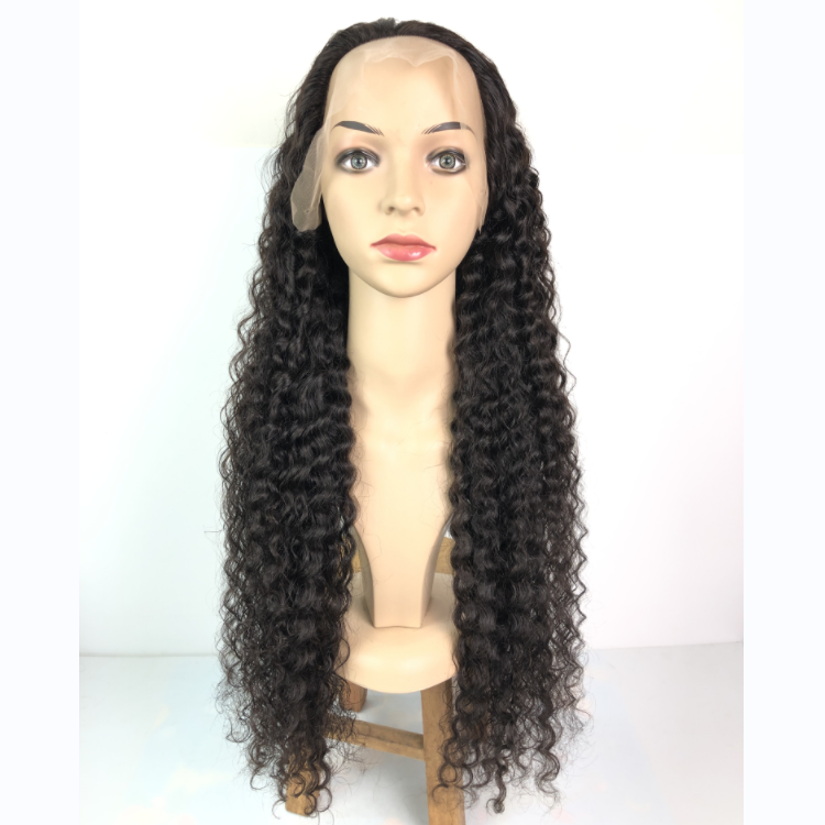 1b  Deep Curly Front Lace Wig