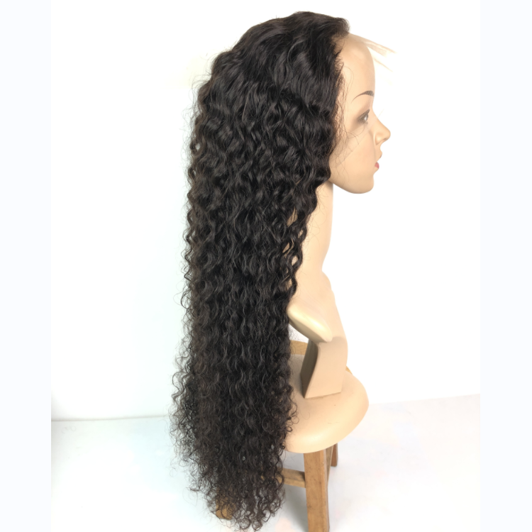 1b  Deep Curly Front Lace Wig