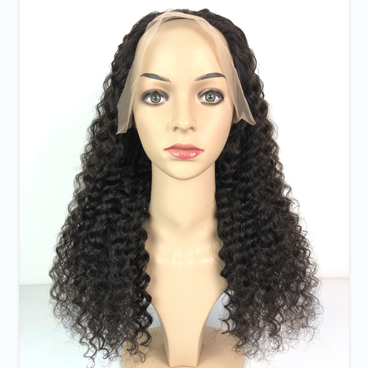 1b  Deep Curly Front Lace Wig