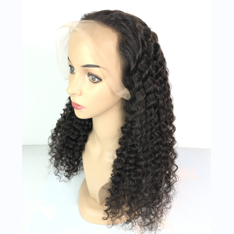 1b  Deep Curly Front Lace Wig