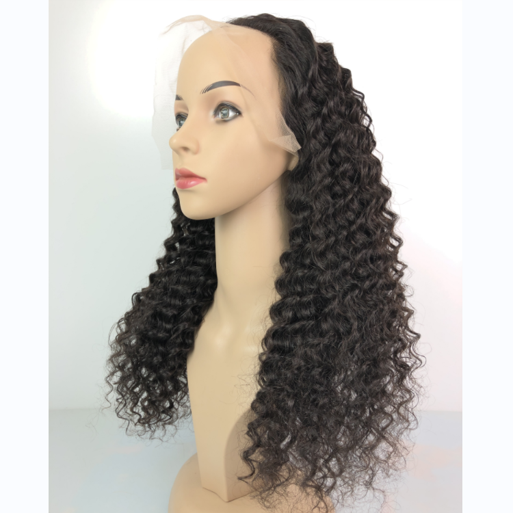 1b  Deep Curly Front Lace Wig