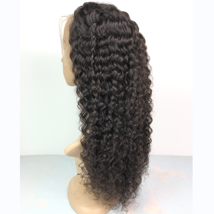 1b  Deep Curly Front Lace Wig