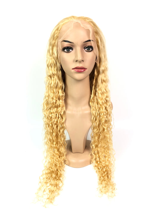 613#  Water Wave Front Lace Wig